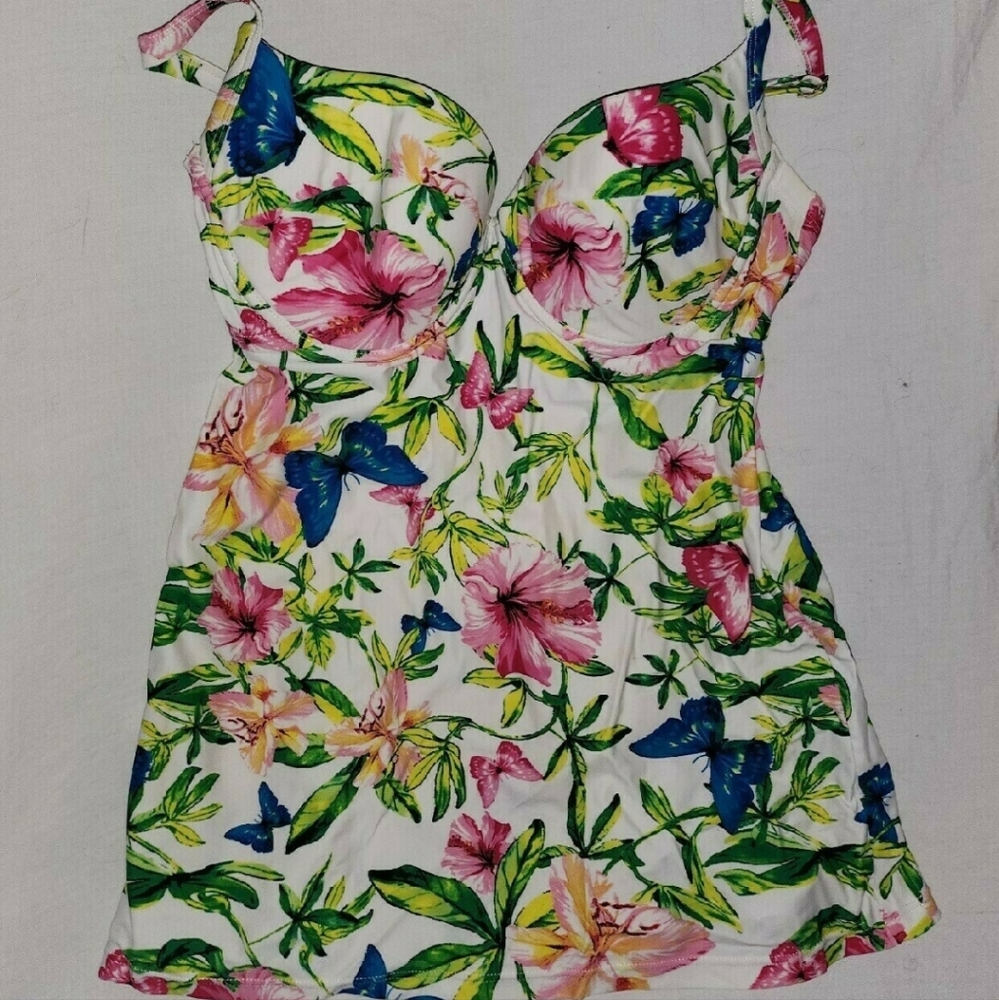 Smart & Sexy Tankini 2pc Swimsuit 36C/Medium